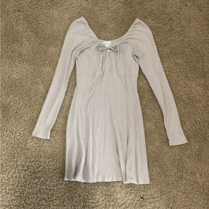 XS long sleeved tan/cream colored dress